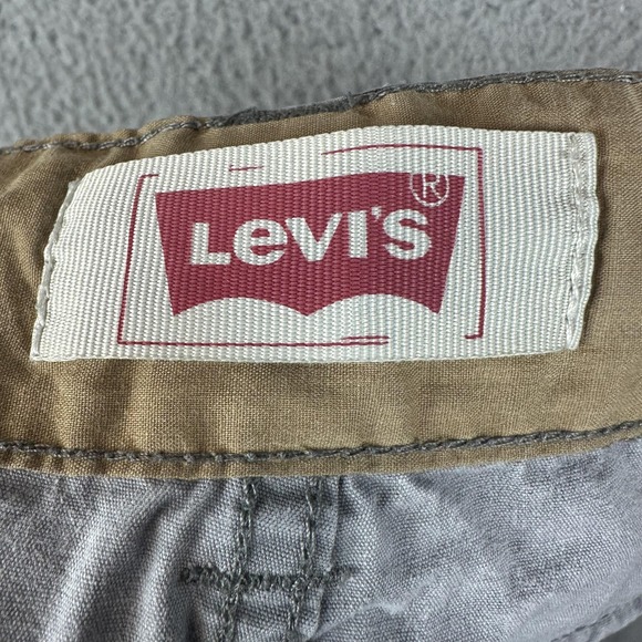 Levis Cargo Shorts Mens 30 Gray Camouflage Camo Utility Cotton Tactical Pockets - Picture 7 of 9